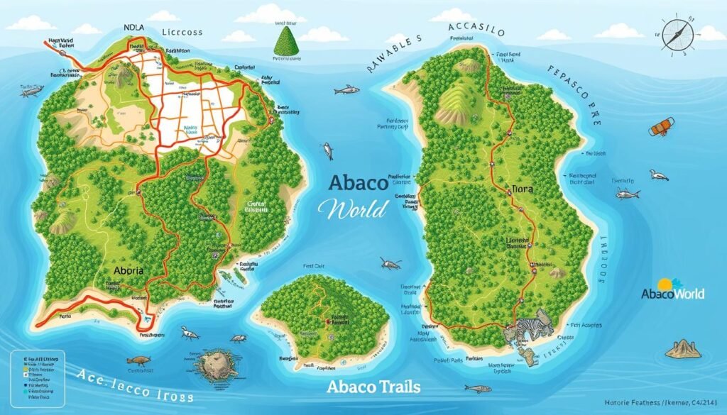 hiking maps for abaco trails